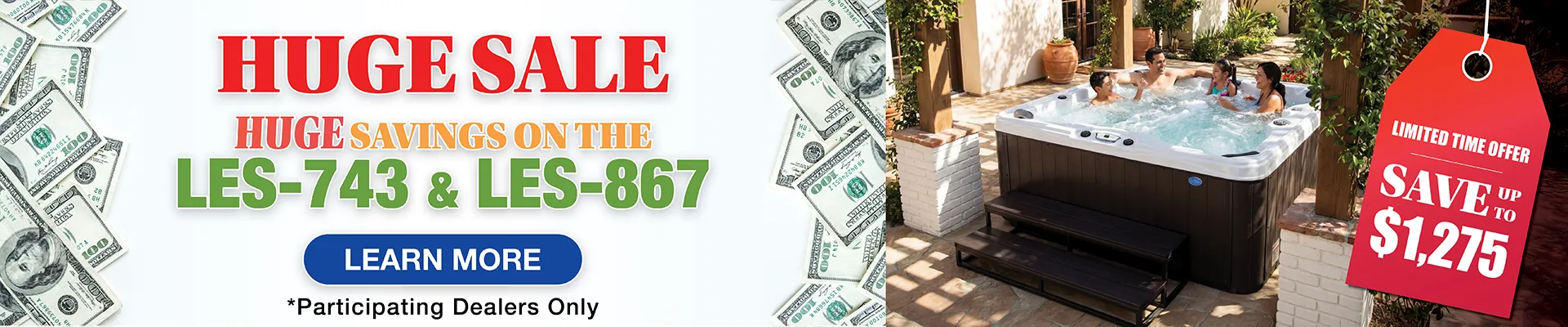 Calspas hot tub being used in a family setting - Beaverdale